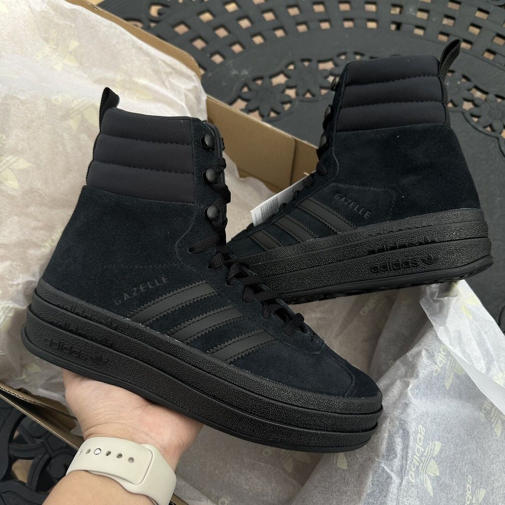 adidas Black Gazelle High-Top Sneakers